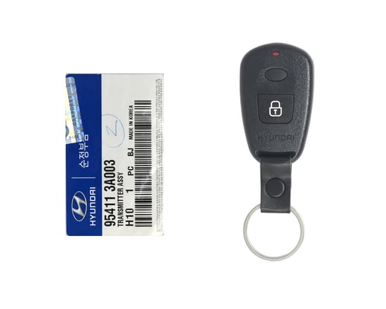 Brand-New-Hyundai-Santa-Fe-2003-Genuine-Medal-Remote-Key-2-Buttons-447MHz-95411-3A003-954113A003-Korean-Market---Emirates-Keys