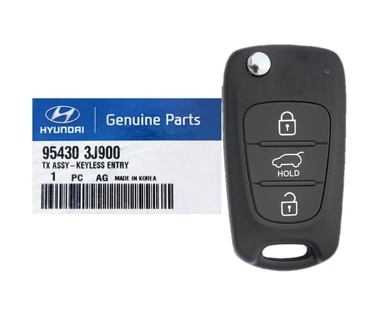 New-Hyundai-Veracruz-2009-Genuine-OEM-Flip-Remote-Key-3-Buttons-433MHz-95430-3J900-954303J900---FCCID:-SVI-2ENFEU03---Emirates-Keys