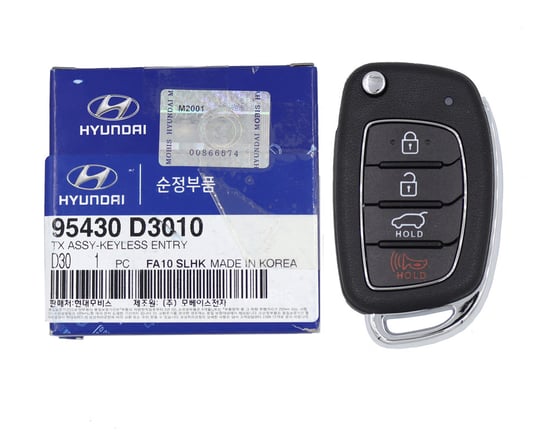 NEW-Hyundai-Tucson-2016-2019-Genuine-OEM-Flip-Remote-Key-4-Buttons-433MHz-95430-D3010-95430D3010,-FCCID:-TQ8-RKE-4F25-OEM-Box---Emirates-Keys