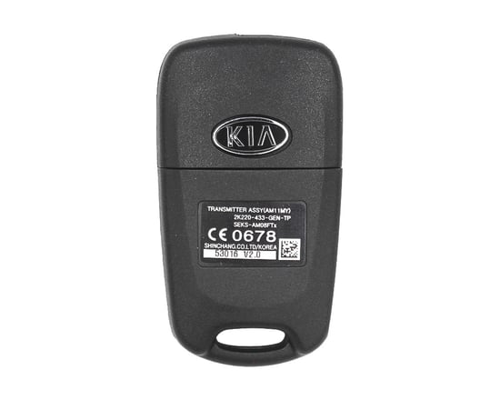 NEW-KIA-Soul-2011-2012-Genuine-OEM-Flip-Remote-Key-3-Buttons-433MHz-95430-2K220-954302K220---FCCID:-SEKS-AM08FTX---Emirates-Keys