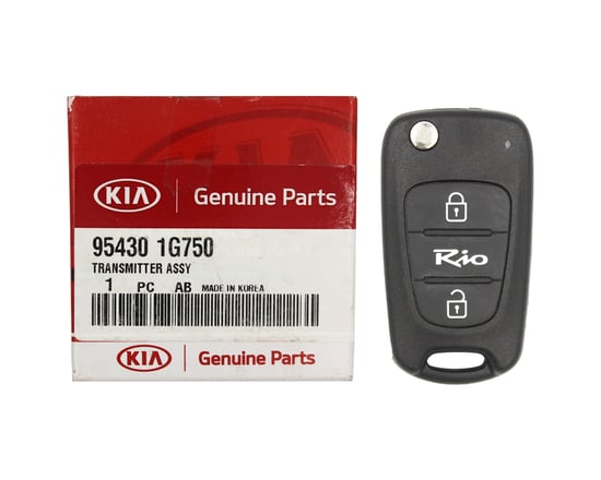 NEW-KIA-Rio-2007-2010-Genuine-OEM-Flip-Remote-Key-2-Buttons-without-Chip-433MHz-95430-1G750-954301G750---Emirates-Keys