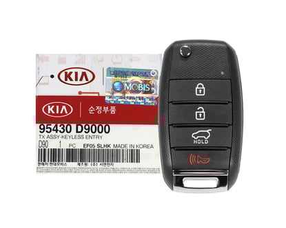 NEW-KIA-Sportage-2016-2020-Genuine-OEM-Flip-Remote-Key-4-Buttons-433MHz-4D-Transponder-95430-D9000-95430D9000---FCCID:-TQ8-RKE-4F27---Emirates-Keys