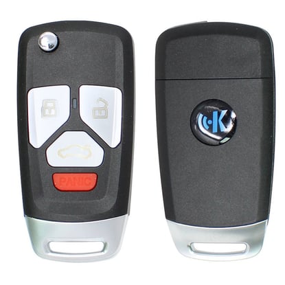 Keydiy-KD-Flip-Remote-Key-3+1-Button-Small-Size-Audi-Style-B27-3+1-Work-With-KD900-And-KeyDiy-KD-X2-Remote-Maker-and-Cloner