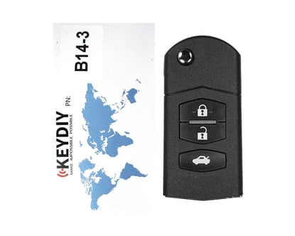 Keydiy-KD-Flip-Remote-Key-Mazda-Type-3-Buttons-B14-3-Work-With-KD900-And-KeyDiy-KD-X2-Remote-Maker-and-Cloner---Emirates-Keys