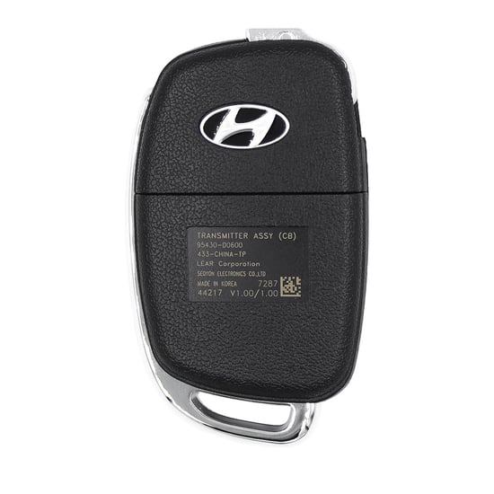 New-Hyundai-Reina-2019-Genuine---OEM-Flip-Remote-2-Button-433MHz-OEM-Part-Number:-95430-D0600---Emirates-Keys