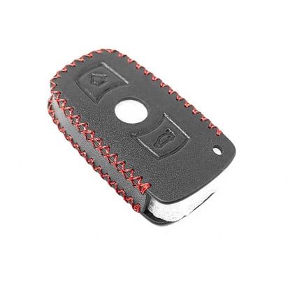 New-Aftermarket-Leather-Case-For-BMW-CAS3-Remote-Key-3-Buttons-High-Quality-Best-Price---Emirates-Keys