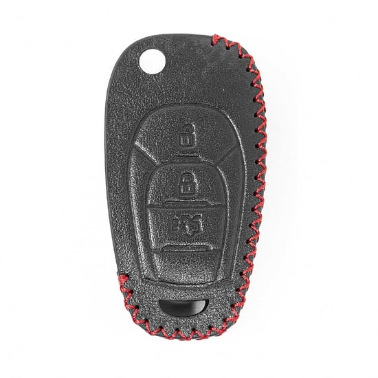 Leather-Case-For-Chevrolet-Flip-Remote-Key-3-Buttons