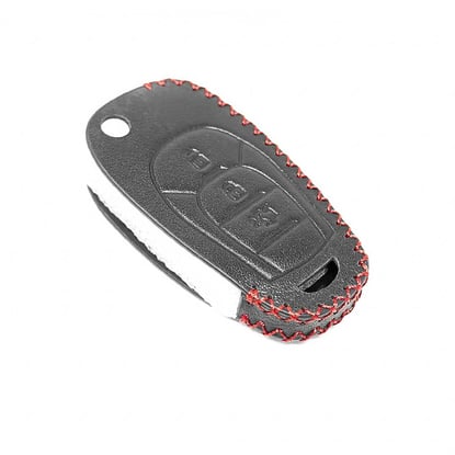 New-Aftermarket-Leather-Case-For-Chevrolet-Flip-Remote-Key-3-Buttons-High-Quality-Best-Price---Emirates-Keys