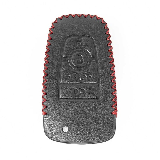 Leather-Case-For-Ford-Fusion-Mustang-Remote-Key-4-Buttons