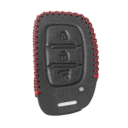 Leather-Case-For-Hyundai-Tucson-I10-I20-I40-IONIQ-Remote-Key-3-Buttons