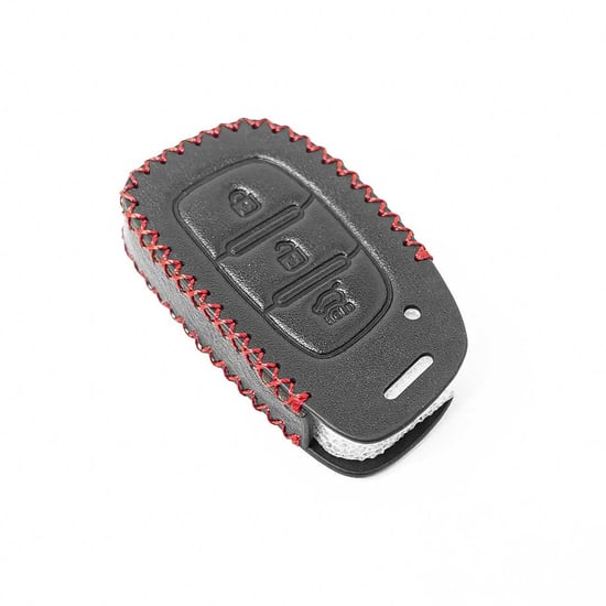 New-Aftermarket-Leather-Case-For-Hyundai-Tucson-I10-I20-I40-IONIQ-Remote-Key-3-Buttons-High-Quality-Best-Price---Emirates-Keys