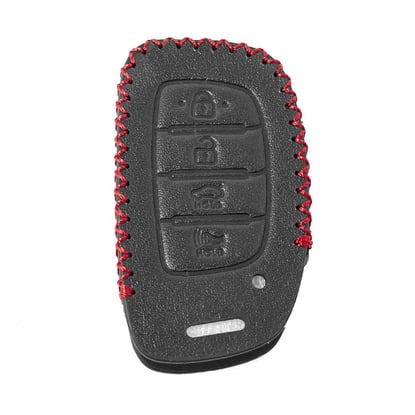 Leather-Case-For-Hyundai-Tucson-Elantra-Sonata-Ioniq-Remote-Key-4-Buttons