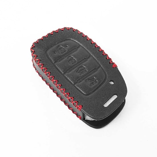New-Aftermarket-Leather-Case-For-Hyundai-Tucson-Elantra-Sonata-Ioniq-Remote-Key-4-Buttons-High-Quality-Best-Price---Emirates-Keys