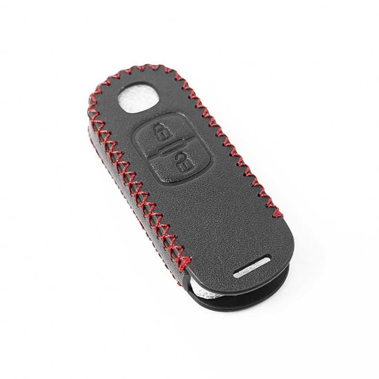 New-Aftermarket-Leather-Case-For-Mazda-Remote-Key-2-Buttons-High-Quality-Best-Price---Emirates-Keys