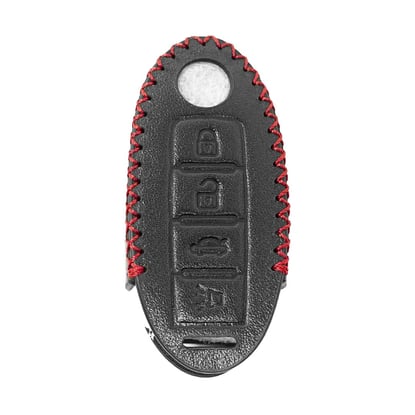 Leather-Case-For-Nissan-Smart-Remote-Key-3+1-Buttons