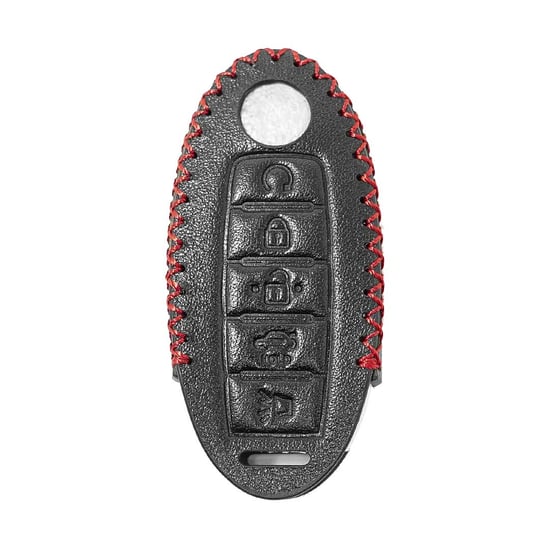 Leather-Case-For-Nissan-Smart-Remote-Key-5-Buttons