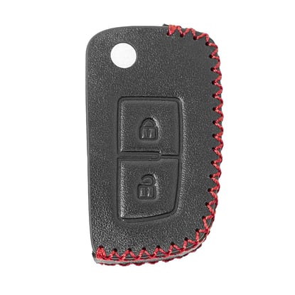 Leather-Case-For-Nissan-Flip-Remote-Key-2-Buttons