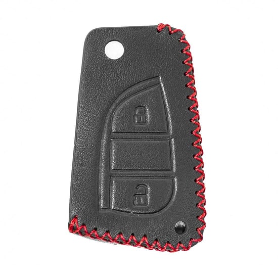 Leather-Case-For-Toyota-Flip-Smart-Remote-Key-2-Buttons