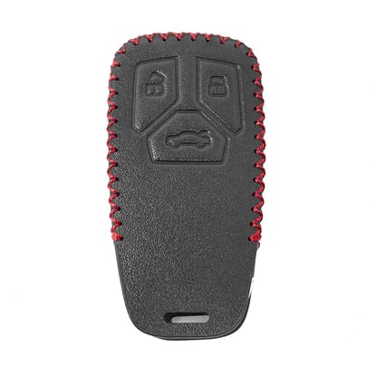 Leather-Case-For-Audi-TT-A4-A5-Q7-SQ7-Smart-Remote-Key-3-Buttons