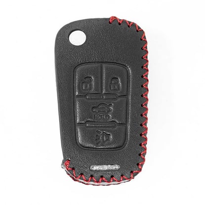Leather-Case-For-Chevrolet-Flip-Smart-Remote-Key-4-Buttons