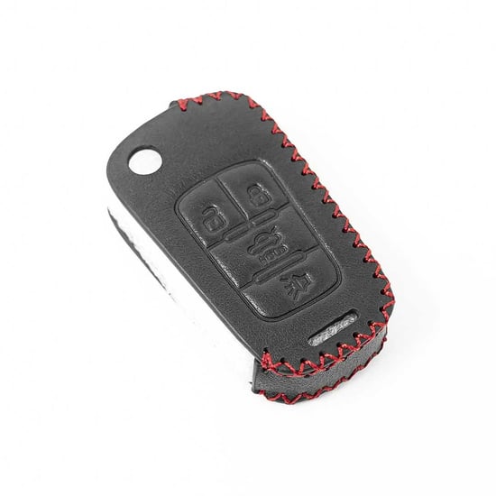 New-Aftermarket-Leather-Case-For-Chevrolet-Flip-Smart-Remote-Key-4-Buttons-High-Quality-Best-Price---Emirates-Keys