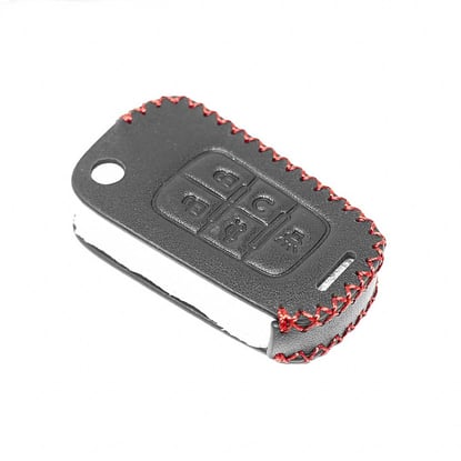 New-Aftermarket-Leather-Case-For-Chevrolet-Flip-Remote-Key-5-Buttons-High-Quality-Best-Price---Emirates-Keys