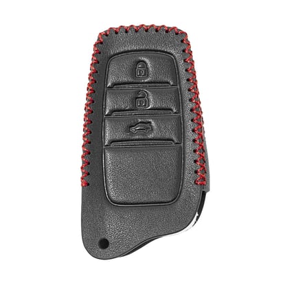 Leather-Case-For-Toyota-Land-Cruiser-Fortuner-Camry-Smart-Remote-Key-3-Buttons
