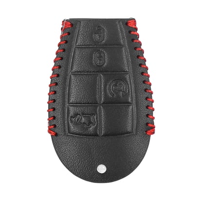 New-Aftermarket-Leather-Case-For-Jeep-Smart-Remote-Key-4+1-Buttons-JP-N-High-Quality-Best-Price---Emirates-Keys