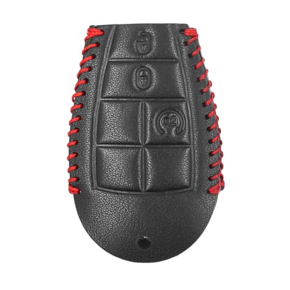 New-Aftermarket-Leather-Case-For-Jeep-Smart-Remote-Key-3+1-Buttons-JP-J-High-Quality-Best-Price---Emirates-Keys