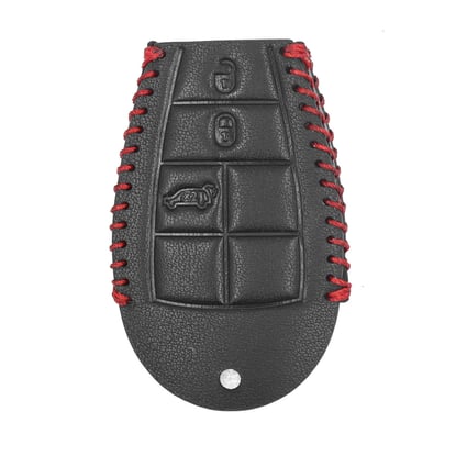 New-Aftermarket-Leather-Case-For-Jeep-Smart-Remote-Key-3+1-Buttons-JP-M-High-Quality-Best-Price---Emirates-Keys