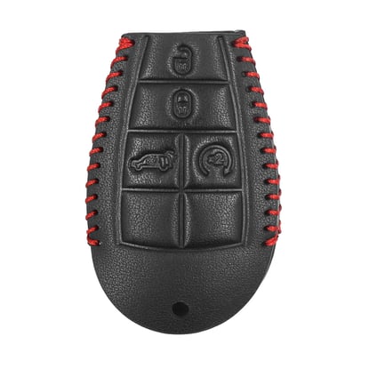 New-Aftermarket-Leather-Case-For-Jeep-Smart-Remote-Key-4+1-Buttons-JP-L-High-Quality-Best-Price---Emirates-Keys