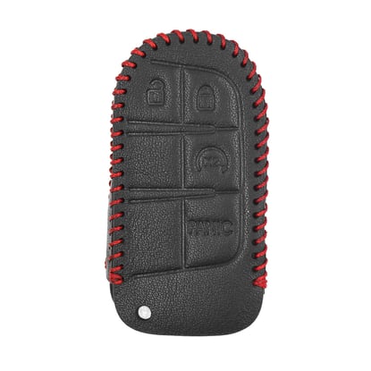 New-Aftermarket-Leather-Case-For-Jeep-Smart-Remote-Key-3+1-Buttons-JP-H-High-Quality-Best-Price---Emirates-Keys