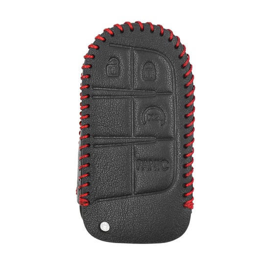 New-Aftermarket-Leather-Case-For-Jeep-Smart-Remote-Key-3+1-Buttons-JP-H-High-Quality-Best-Price---Emirates-Keys