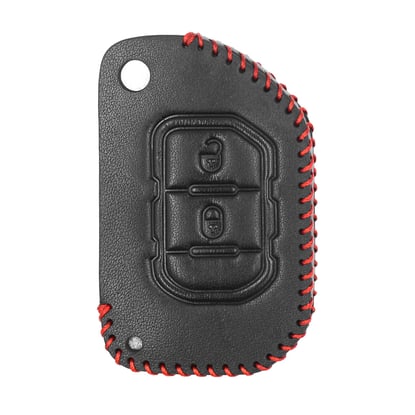 New-Aftermarket-Leather-Case-For-Jeep-Flip-Remote-Key-2-Buttons-JP-F-High-Quality-Best-Price---Emirates-Keys