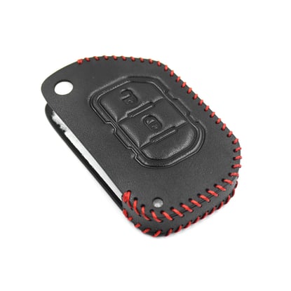 New-Aftermarket-Leather-Case-For-Jeep-Flip-Remote-Key-2-Buttons-JP-F-High-Quality-Best-Price---Emirates-Keys