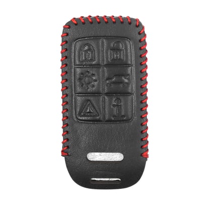 New-Aftermarket-Leather-Case-For-Volvo-Smart-Remote-Key-6-Buttons-High-Quality-Best-Price---Emirates-Keys