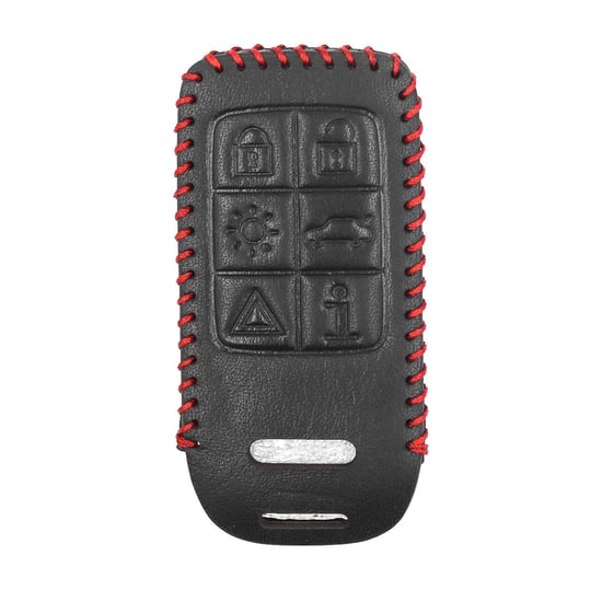 New-Aftermarket-Leather-Case-For-Volvo-Smart-Remote-Key-6-Buttons-High-Quality-Best-Price---Emirates-Keys