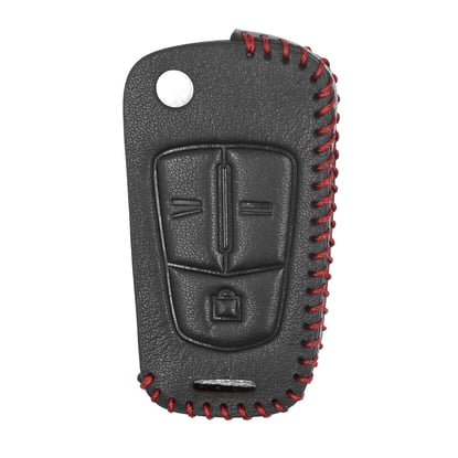 New-Aftermarket-Leather-Case-For-Opel-Flip-Remote-Key-3-Buttons-OP-A-High-Quality-Best-Price---Emirates-Keys