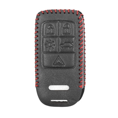 New-Aftermarket-Leather-Case-For-Volvo-Smart-Remote-Key-5-Buttons-High-Quality-Best-Price---Emirates-Keys