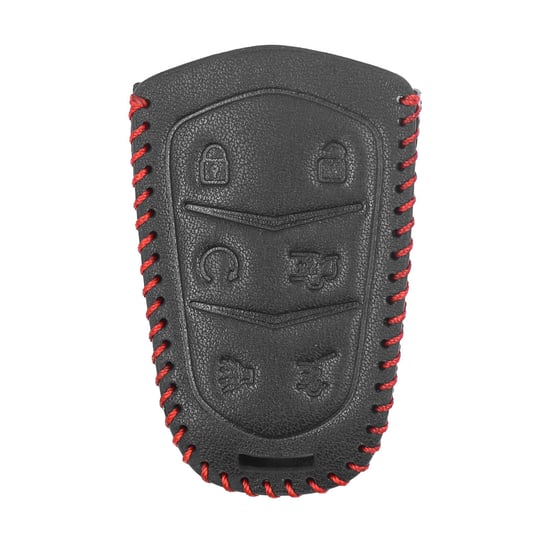 New-Aftermarket-Leather-Case-For-Cadillac-Smart-Remote-Key-6-Buttons-High-Quality-Best-Price---Emirates-Keys