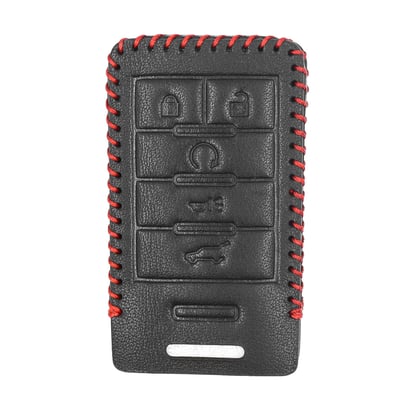 New-Aftermarket-Leather-Case-For-Cadillac-Smart-Remote-Key-4+1-Buttons-High-Quality-Best-Price---Emirates-Keys
