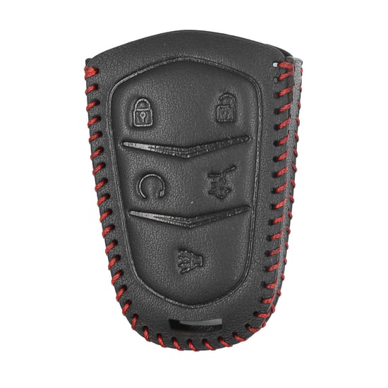 New-Aftermarket-Leather-Case-For-Cadillac-Smart-Remote-Key-5-Buttons-High-Quality-Best-Price---Emirates-Keys