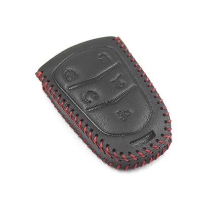 New-Aftermarket-Leather-Case-For-Cadillac-Smart-Remote-Key-5-Buttons-High-Quality-Best-Price---Emirates-Keys