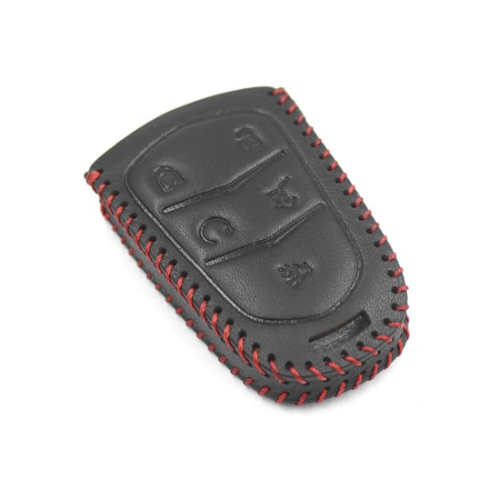 New-Aftermarket-Leather-Case-For-Cadillac-Smart-Remote-Key-5-Buttons-High-Quality-Best-Price---Emirates-Keys