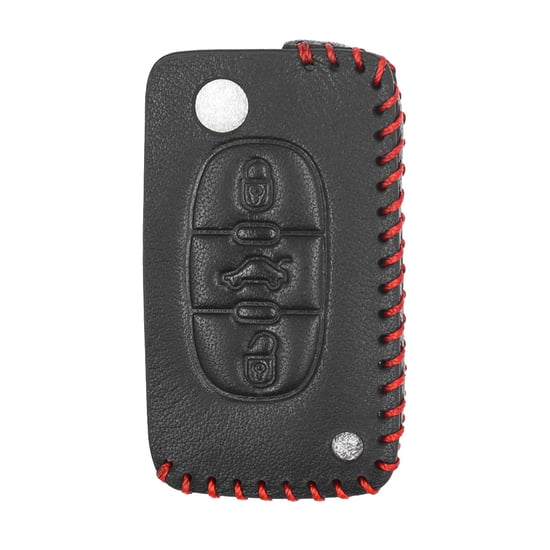 New-Aftermarket-Leather-Case-For-Peugeot-Remote-Key-3-Buttons-High-Quality-Best-Price---Emirates-Keys