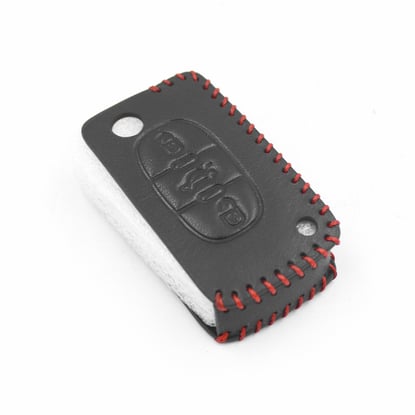 New-Aftermarket-Leather-Case-For-Peugeot-Remote-Key-3-Buttons-High-Quality-Best-Price---Emirates-Keys