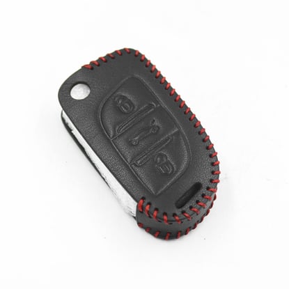 New-Aftermarket-Leather-Case-For-Peugeot-Flip-Remote-Key-3-Buttons-PG-C-High-Quality-Best-Price---Emirates-Keys