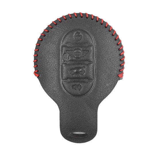 New-Aftermarket-Leather-Case-For-Mini-Cooper-Smart-Remote-Key-3+1-Buttons-High-Quality-Best-Price---Emirates-Keys