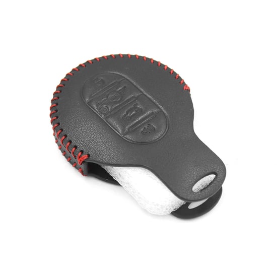 New-Aftermarket-Leather-Case-For-Mini-Cooper-Smart-Remote-Key-3+1-Buttons-High-Quality-Best-Price---Emirates-Keys