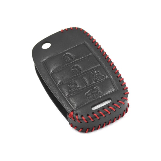 New-Aftermarket-Leather-Case-For-Kia-Flip-Remote-Key-5-Buttons-High-Quality-Best-Price---Emirates-Keys